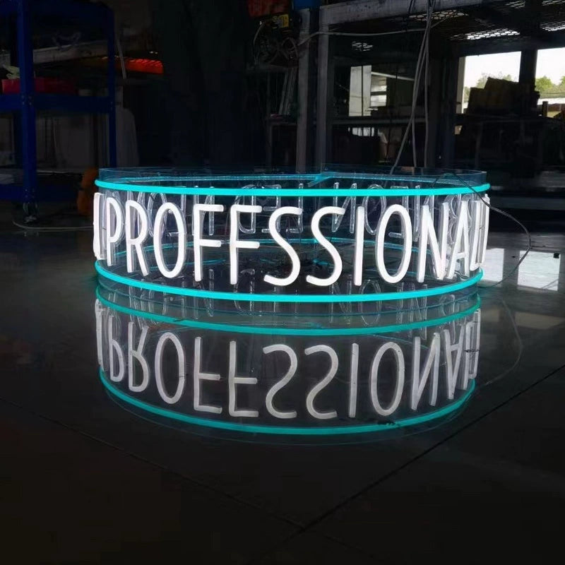 LED neon luminous characters billboard lasagna mirror abyss characters letter signs wedding bar ins custom-made