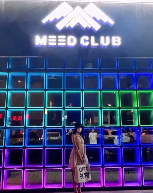 Melaleuca mirror abyss mirror light box outdoor neon light luminous billboard led light custom Internet celebrity background wall decoration