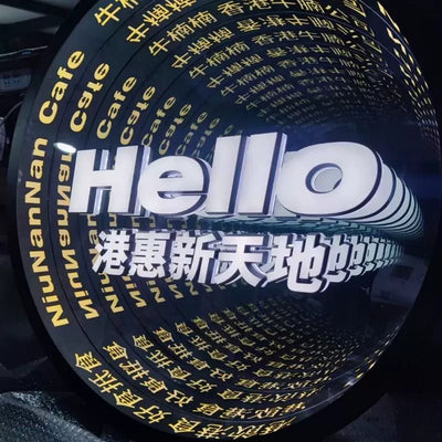 Neon Melaleuca door head light box decoration ins billboard modern minimalist luminous bar Internet celebrity abyss word