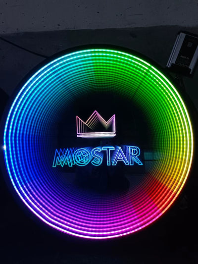 Melaleuca mirror abyss mirror light box outdoor neon light luminous billboard led light custom Internet celebrity background wall decoration