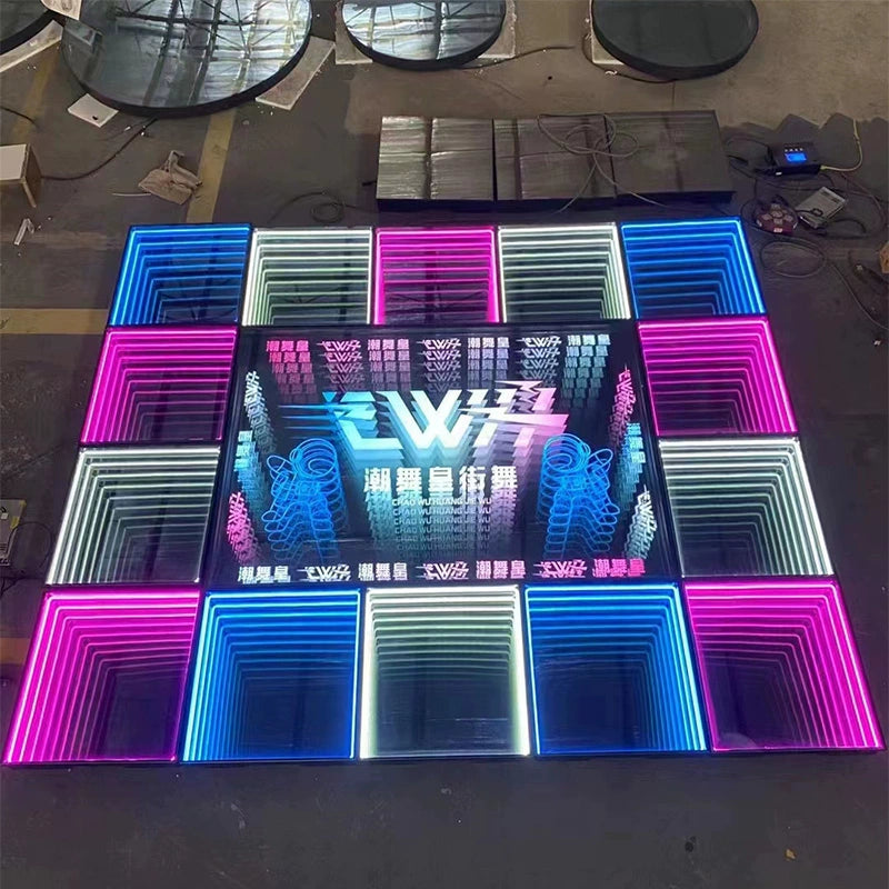 Abyss mirror Melaleuca mirror custom neon light luminous characters creative light box bar Internet celebrity background advertising signs custom
