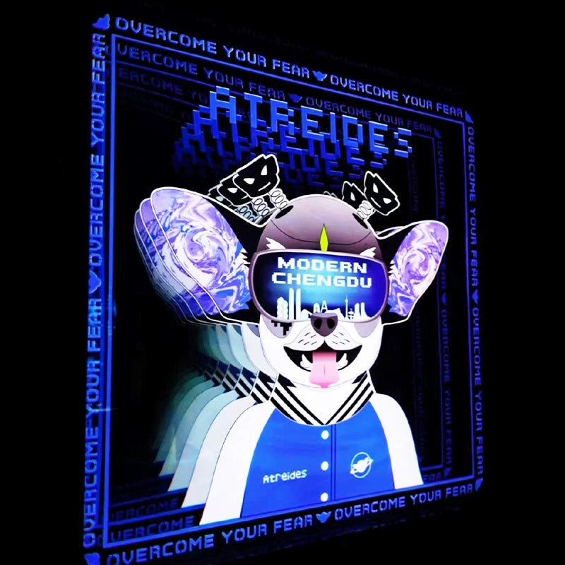 Abyss mirror Melaleuca mirror custom neon light luminous characters creative light box bar Internet celebrity background advertising signs custom