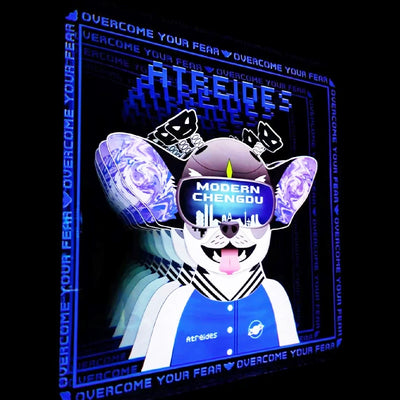 Abyss mirror Melaleuca mirror custom neon light luminous characters creative light box bar Internet celebrity background advertising signs custom