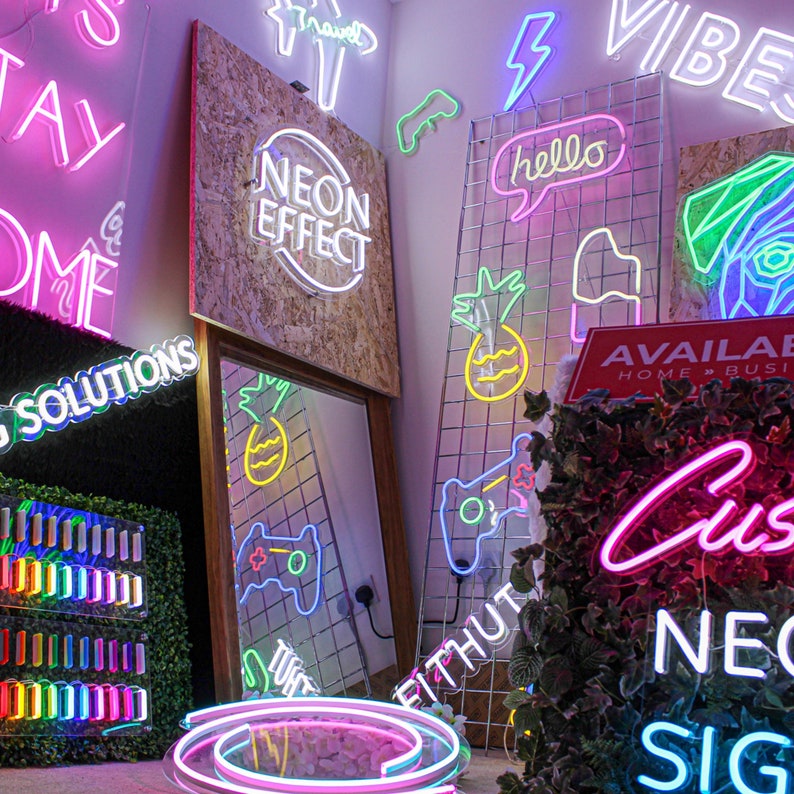 Custom Neon Sign - Wedding Neon Sign - Bar Neon Light - Custom Name Sign - 24 Month Warranty + FREE MINI NEON - Neon Sign (Deposit Price)