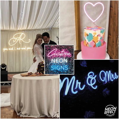 Custom Neon Sign - Wedding Neon Sign - Bar Neon Light - Custom Name Sign - 24 Month Warranty + FREE MINI NEON - Neon Sign (Deposit Price)