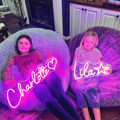 Custom Name Neon Sign For Kids, Neon Sign Bedroom Neon Sign Custom Neon Sign Bedroom Bedroom Decor Kids Room Decor Home Decor Gift For Kids