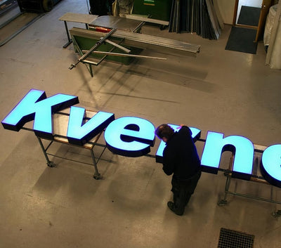 3D Acrylic Front-Lit Sign, Channel Letters, Custom Business Sign, Metal Backlit Sign, Restaurant Signage, Logo Sign, Outdoor Storefront Sign