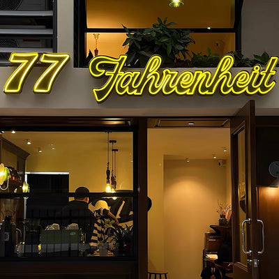 custom logo sign,custom sign with neon light,neon business sign,neon light sign for wall logo sign,store front sign.led neon letter sign,