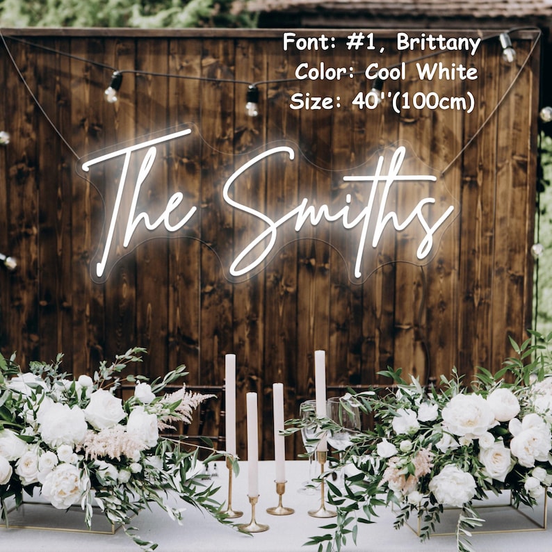 Wedding Neon Sign Custom/Neon Light for Home Decor/Neon Sign Wedding/Neon Name Sign for Wedding Decor/Led Sign/Wedding Decor