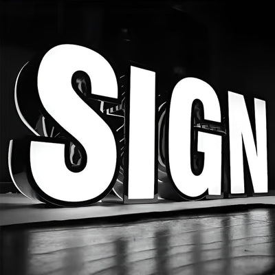 Customized 3D Front Lit And Backlit Letter Sign, Outdoor Storefront Light Sign, LED Channel Letters